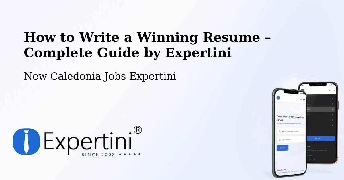Resume Writing Guide for Job Seekers – Ferme Nord - Ferme Nord, New Caledonia Jobs Expertini